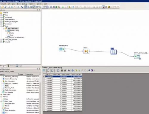 SAP BO Data Services Tutorial: Pivot