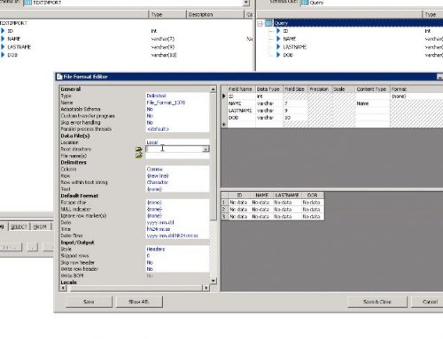 SAP BO Data Services Tutorial: sql to text