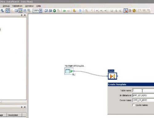 SAP BO Data Services Tutorial: sql to database